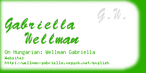 gabriella wellman business card